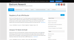 Desktop Screenshot of electronic-research.de